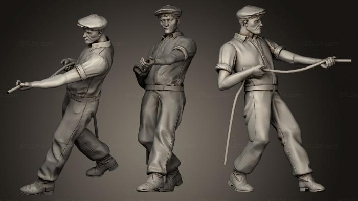Figurines of people (workers 9, STKH_0162) 3D models for cnc